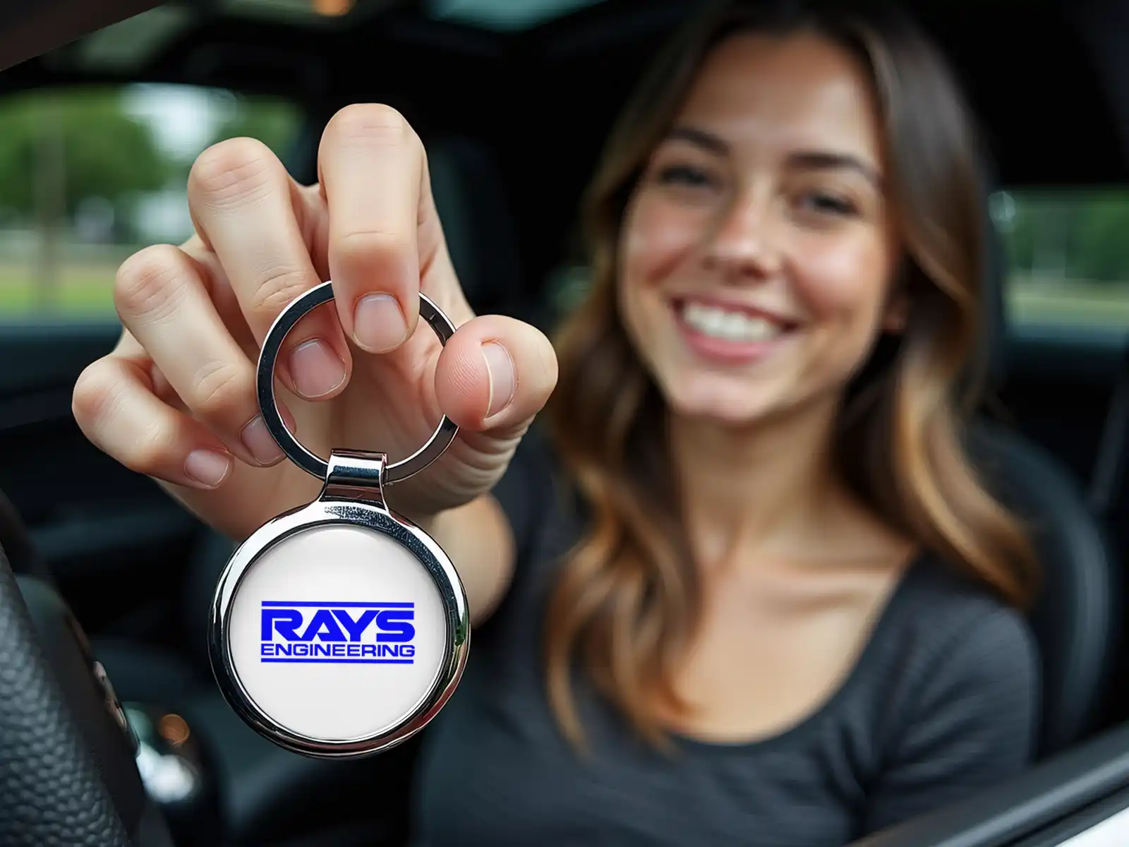 Rays Portachiavi Lucidi Personalizzati Metallo Robusto